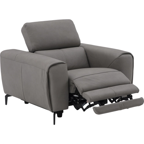 Lorenzo Power Arm Chair Recliner in Truffle Premium Italian Leather